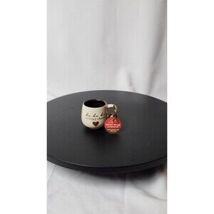 Demdaco Demitasse Espresso Cup Mini Coffee Mug Ornament "Ho Ho Ho Happy Holiday"